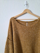 Free People Cozy Mustard Sweater (L)