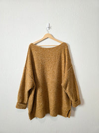 Free People Cozy Mustard Sweater (L)