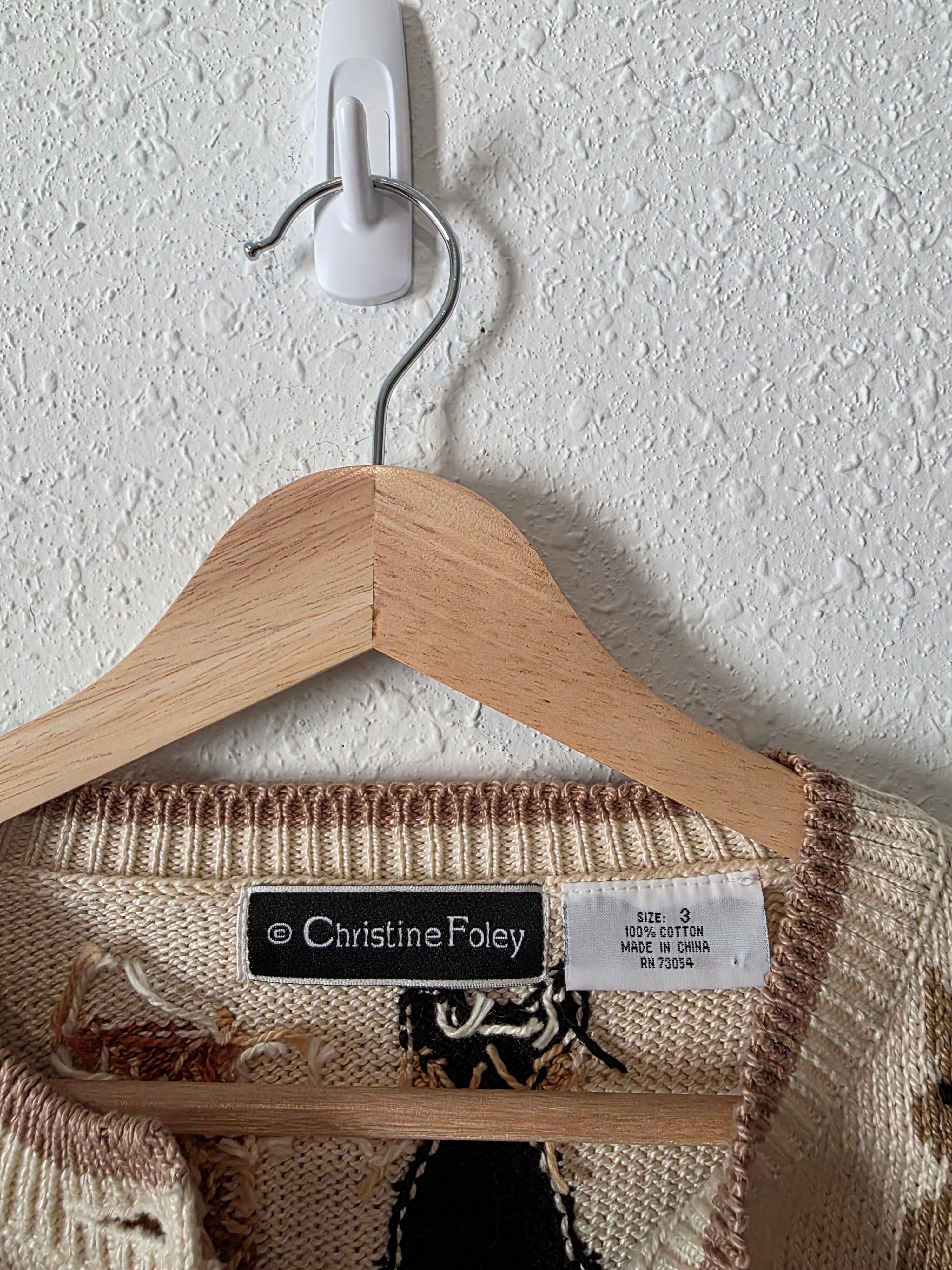 Vintage Cat Printed Cardigan (M/L)