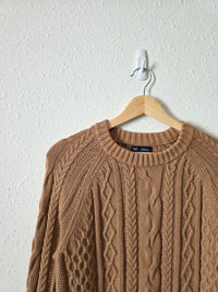 Gap Brown Cable Knit Sweater (XSP)