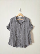 Anthropologie Gingham Relaxed Top (L)