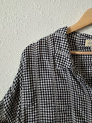 Anthropologie Gingham Relaxed Top (L)