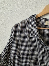 Anthropologie Gingham Relaxed Top (L)