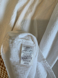 Loft Puff Sleeve Cotton Linen Top (XSP)