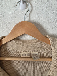 Vintage Button Front Cotton Cardigan (L)