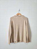 Vintage Button Front Cotton Cardigan (L)