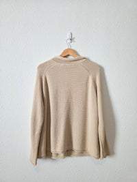 Vintage Button Front Cotton Cardigan (L)