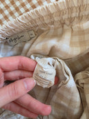 Magic Linen Neutral Gingham Pants (XS)