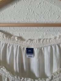 NEW Linen Blend Puff Sleeve Top (XXL)