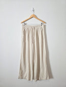 NEW Linen Blend Wide Leg Pant (M)