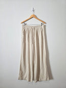 NEW Linen Blend Wide Leg Pant (M)