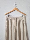 NEW Linen Blend Wide Leg Pant (M)