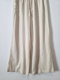 NEW Linen Blend Wide Leg Pant (M)