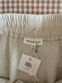 NEW Linen Blend Wide Leg Pant (M)
