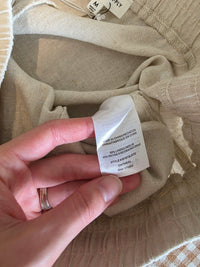 NEW Linen Blend Wide Leg Pant (M)