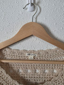 Crochet Knit Cotton Top (XL)