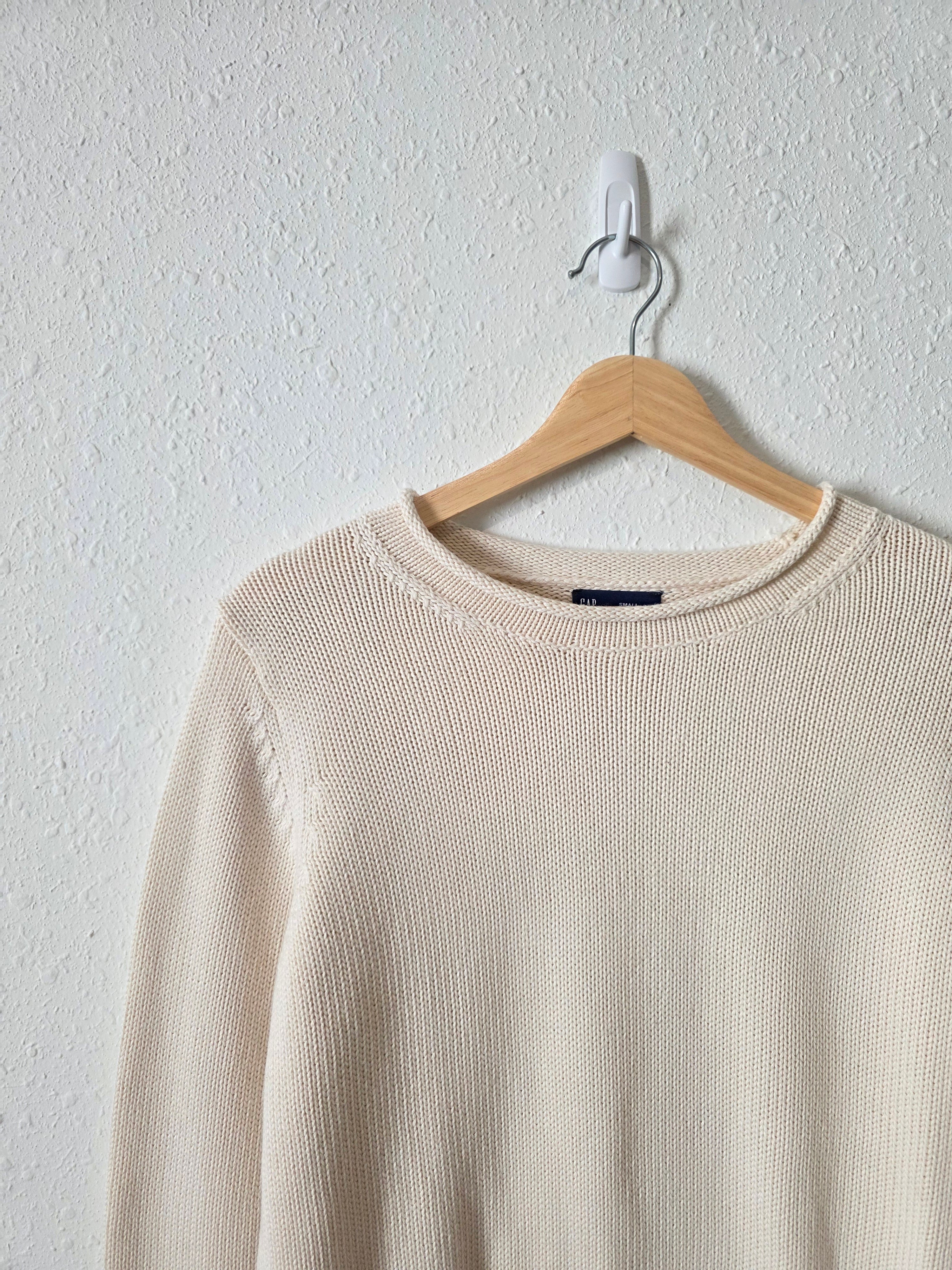 Gap Cream Cotton Rollneck Sweater (S)
