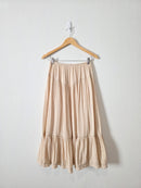 Aerie Neutral Midi Skirt (S)