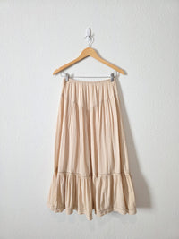 Aerie Neutral Midi Skirt (S)