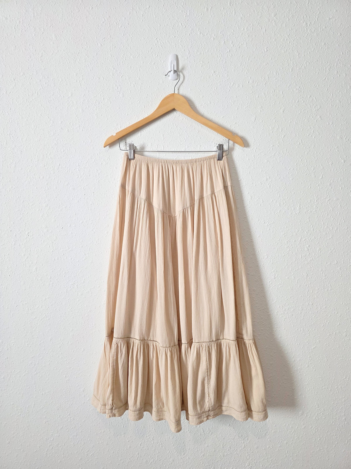 Aerie Neutral Midi Skirt (S)