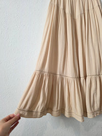 Aerie Neutral Midi Skirt (S)