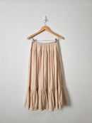 Aerie Neutral Midi Skirt (S)