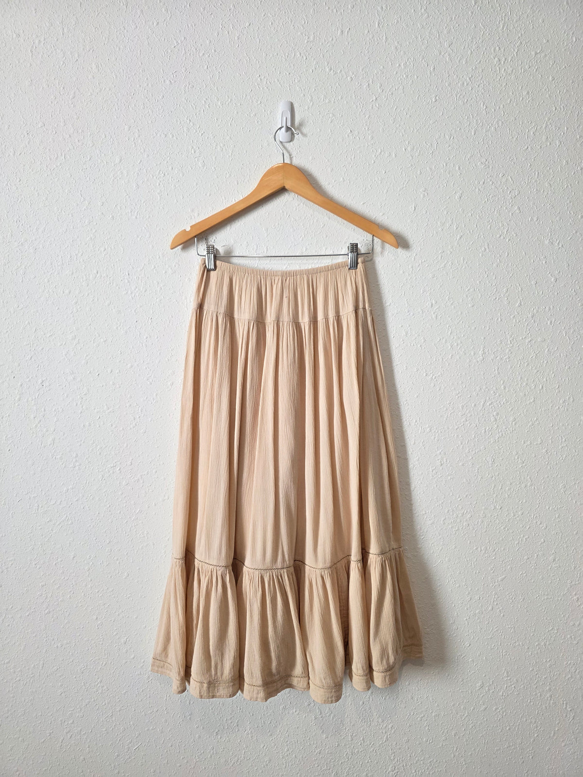 Aerie Neutral Midi Skirt (S)