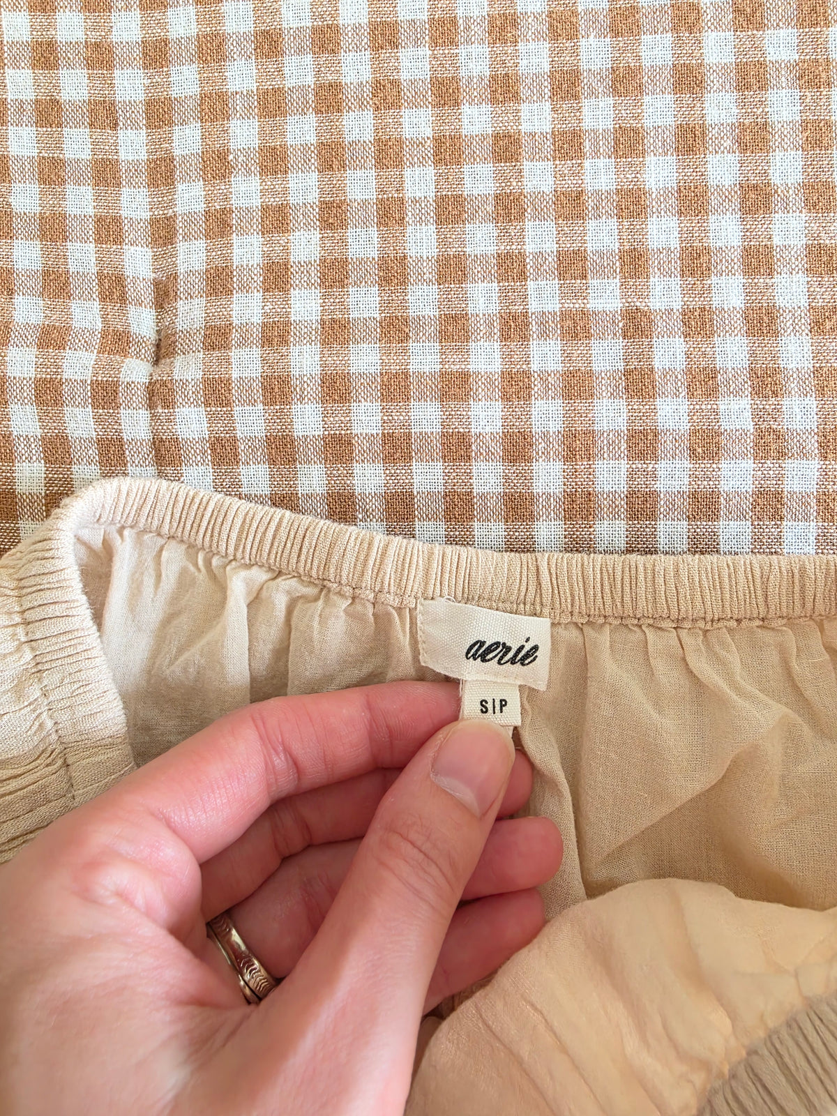 Aerie Neutral Midi Skirt (S)