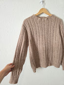 Zara Chunky Wool Blend Sweater (M)
