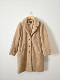 Abercrombie Long Sherpa Peacoat (XL)