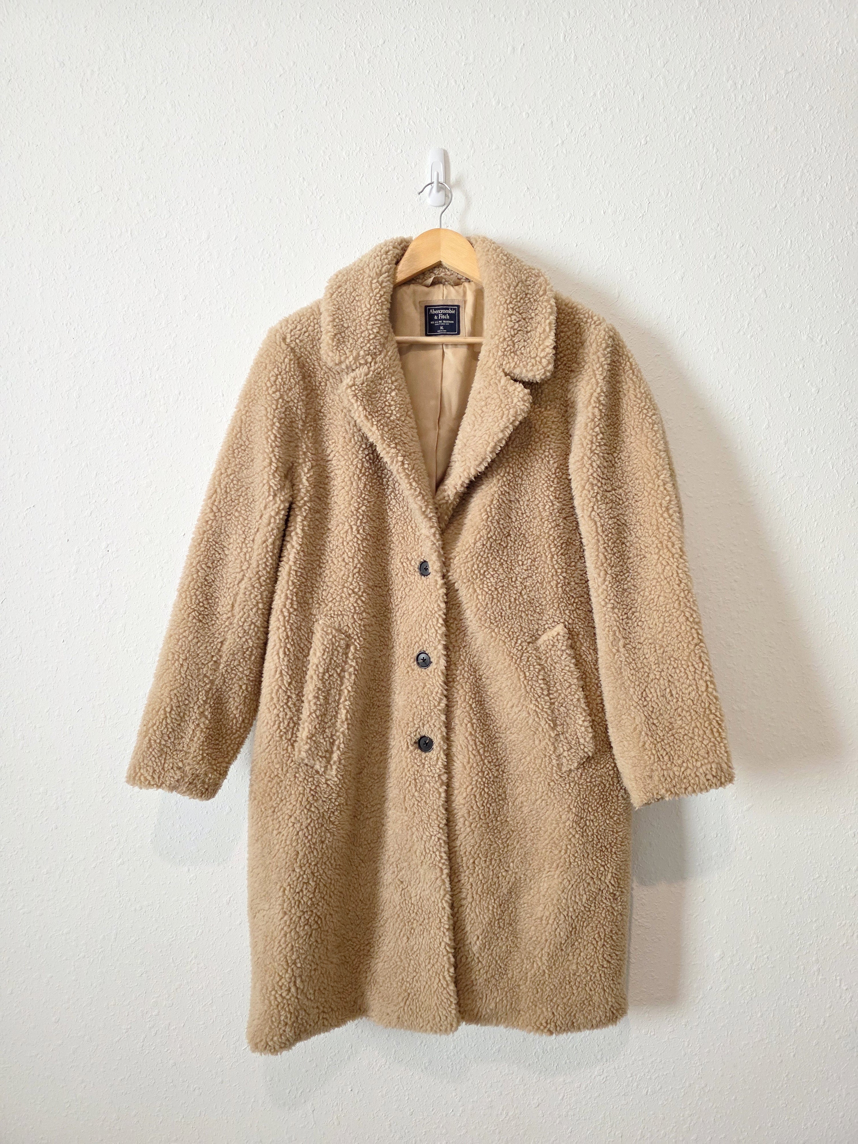 Abercrombie Long Sherpa Peacoat (XL)