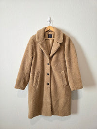 Abercrombie Long Sherpa Peacoat (XL)