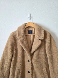 Abercrombie Long Sherpa Peacoat (XL)