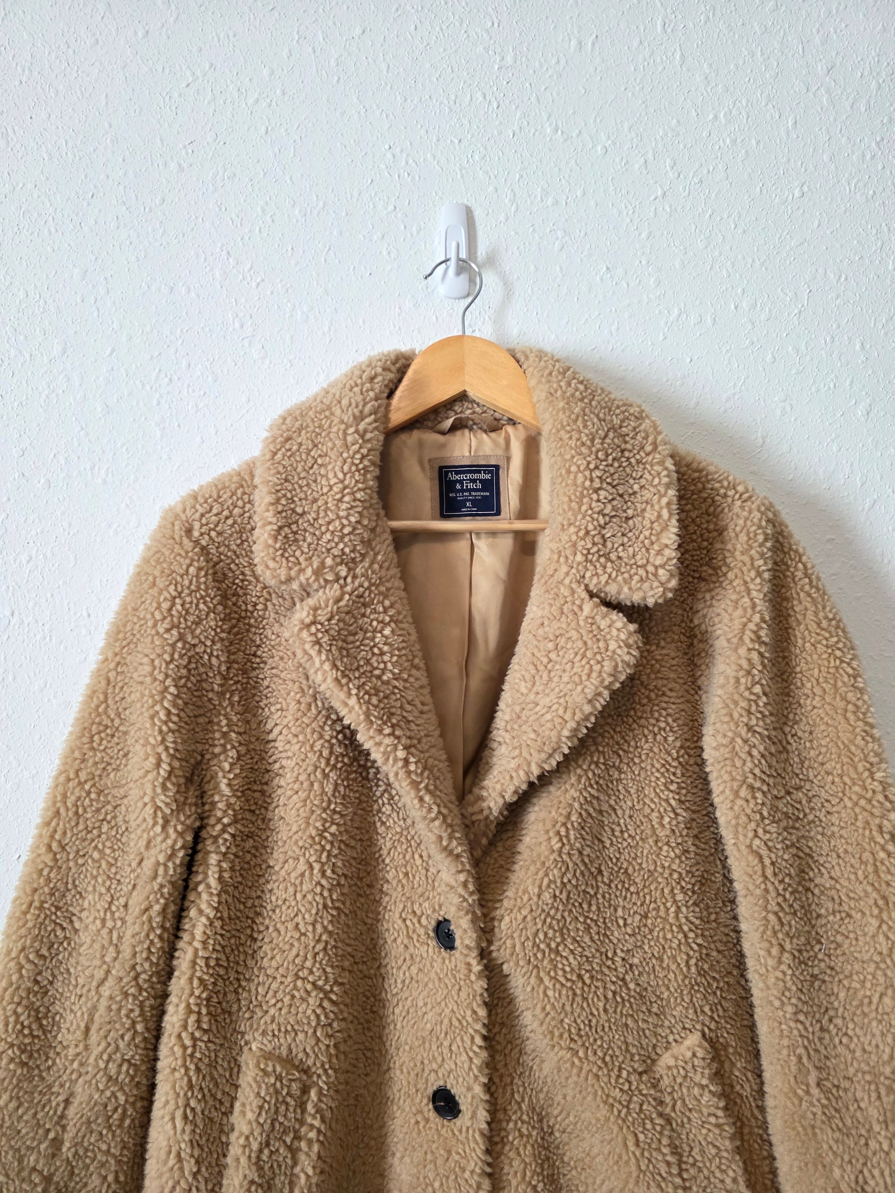 Abercrombie Long Sherpa Peacoat (XL)