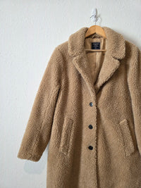 Abercrombie Long Sherpa Peacoat (XL)