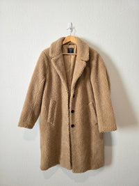 Abercrombie Long Sherpa Peacoat (XL)