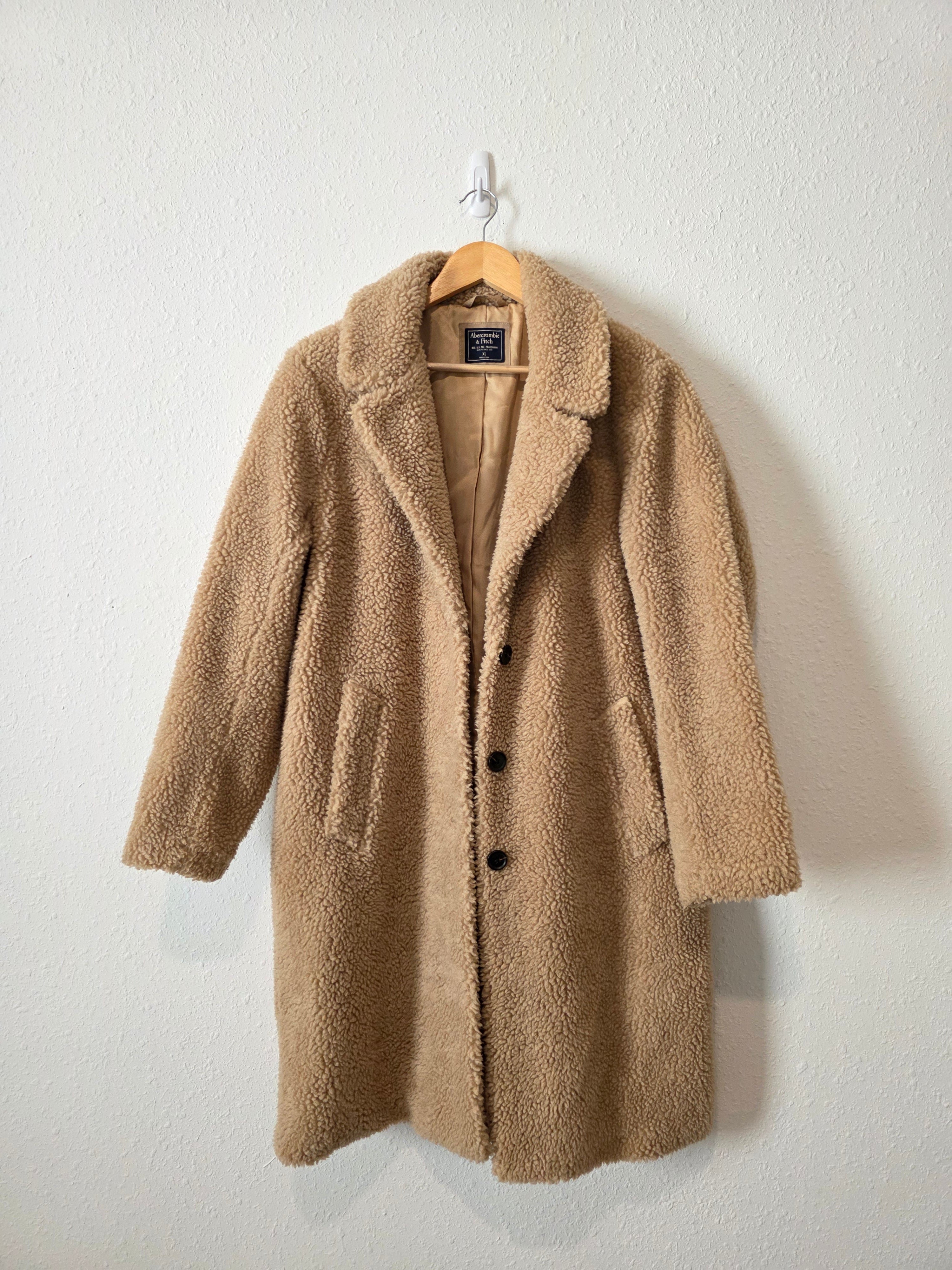 Abercrombie Long Sherpa Peacoat (XL)