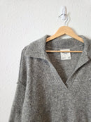 Abercrombie Gray Collared Sweater (M)