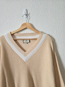Tuckernuck V Neck Cotton Sweater (S)