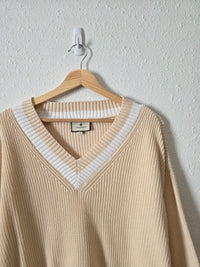 Tuckernuck V Neck Cotton Sweater (S)