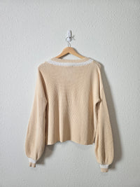 Tuckernuck V Neck Cotton Sweater (S)