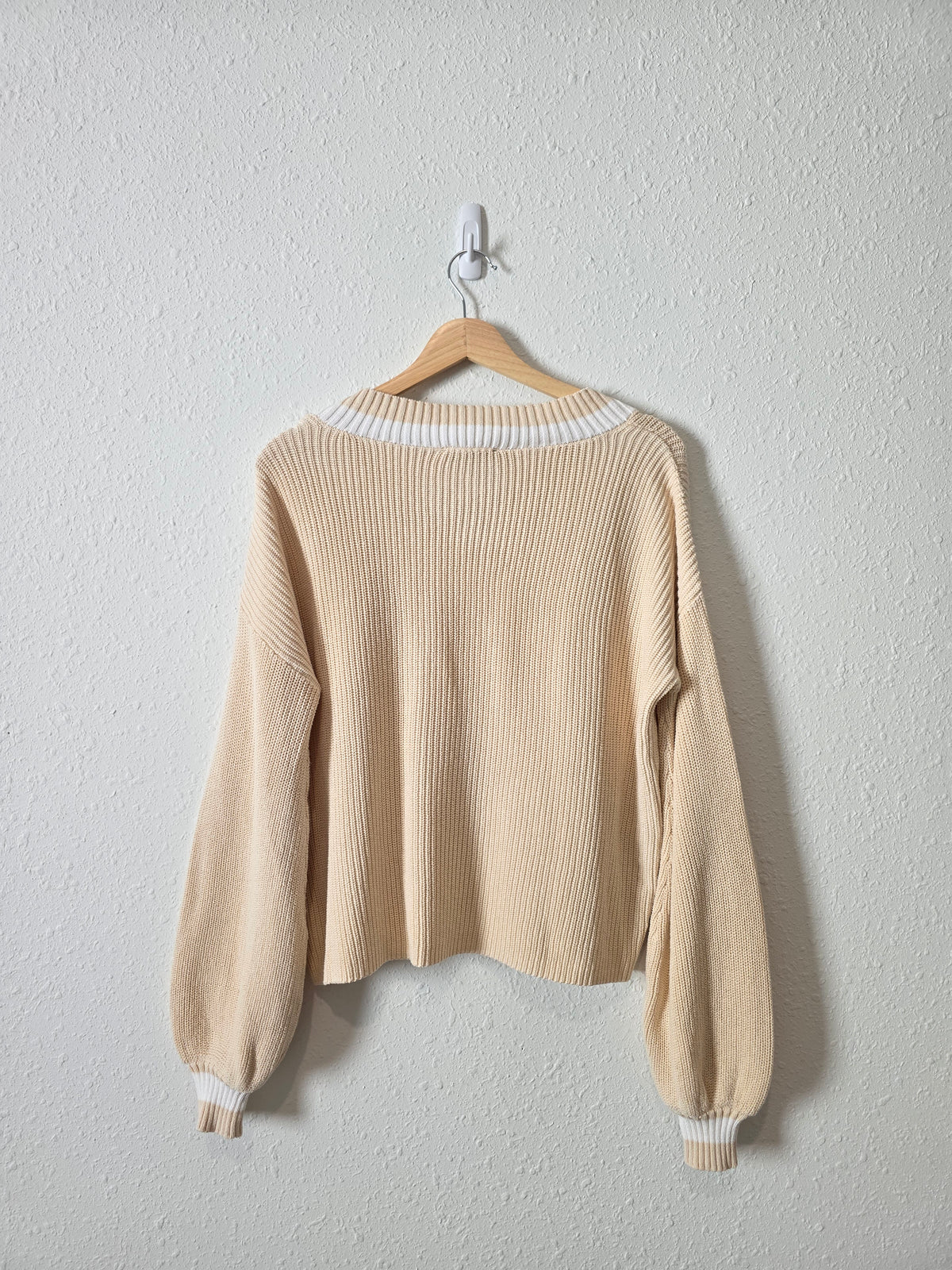 Tuckernuck V Neck Cotton Sweater (S)