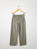 Madewell Olive Wide Leg Jeans (27)
