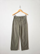 Madewell Olive Wide Leg Jeans (27)