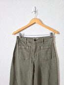 Madewell Olive Wide Leg Jeans (27)