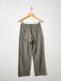 Madewell Olive Wide Leg Jeans (27)