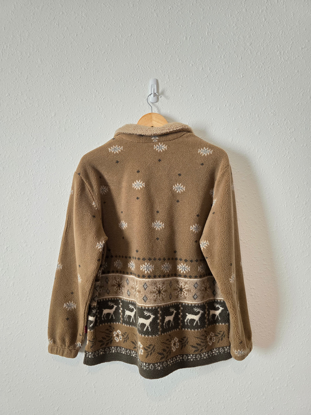 Vintage Woolrich Sherpa Quarter Zip Pullover (M)