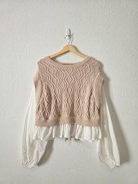 NEW Mable Knit Tie Back Sweater (M)