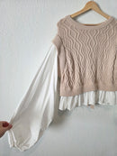 NEW Mable Knit Tie Back Sweater (M)