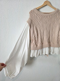 NEW Mable Knit Tie Back Sweater (M)